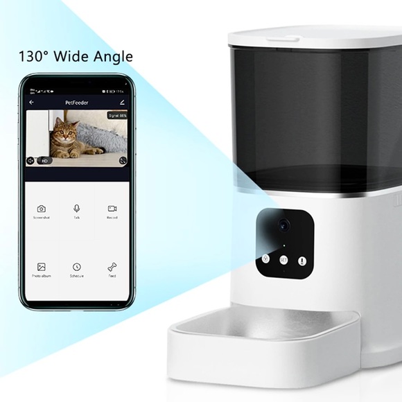 6L Automatic Pet Feeder with Wide Angle Camera and Night Vision Camera. - Picture 1 of 4